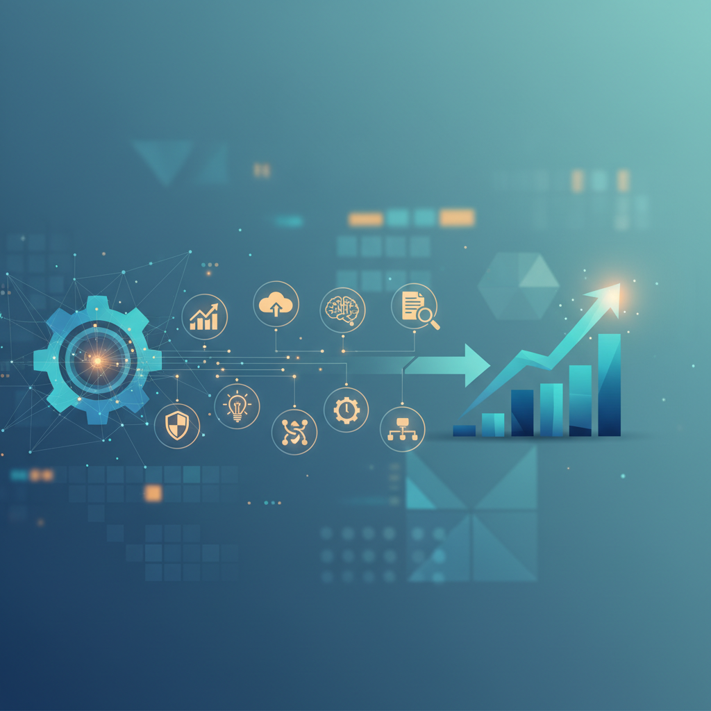 Illustration: Top 10 AI værktøjer der effektiviserer din drift